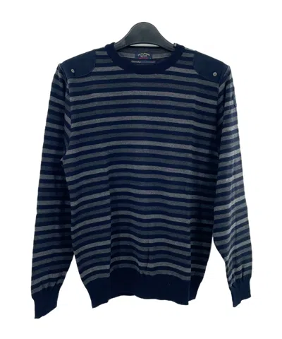 PAUL & SHARK ROUND-NECK STRIPED SWEATER