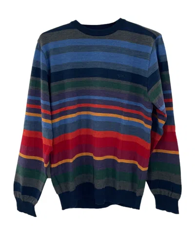 PAUL & SHARK ROUND-NECK STRIPED SWEATER