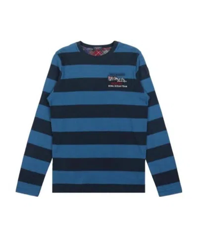 PAUL & SHARK STRIPED LOGO LONG-SLEEVED T-SHIRT