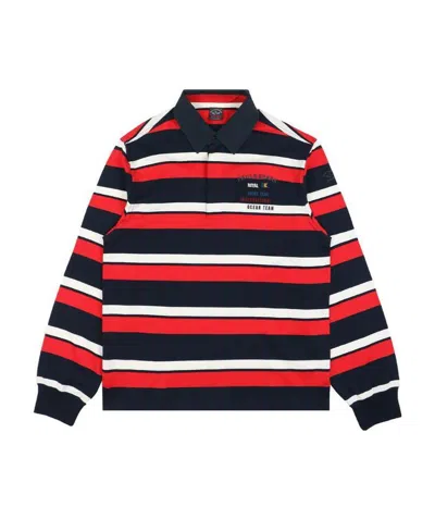 PAUL & SHARK STRIPED LONG-SLEEVED POLO SHIRT