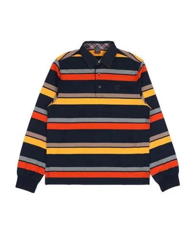 PAUL & SHARK STRIPED LONG-SLEEVED POLO SHIRT