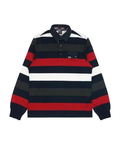 PAUL & SHARK STRIPED LONG-SLEEVED POLO SHIRT