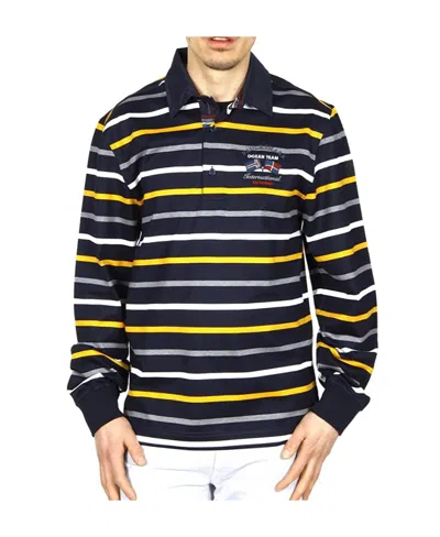 PAUL & SHARK STRIPED LONG-SLEEVED POLO SHIRT