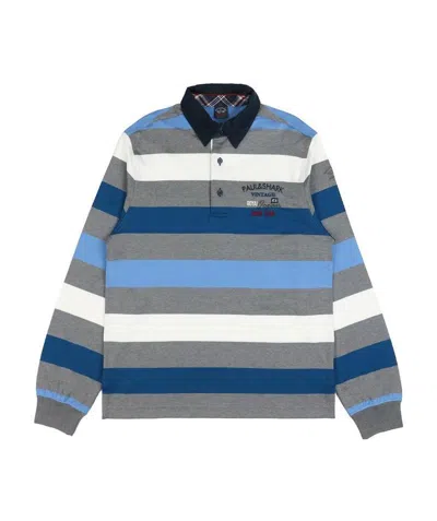 PAUL & SHARK STRIPED LONG-SLEEVED POLO SHIRT
