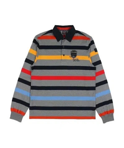 PAUL & SHARK STRIPED LONG-SLEEVED POLO SHIRT