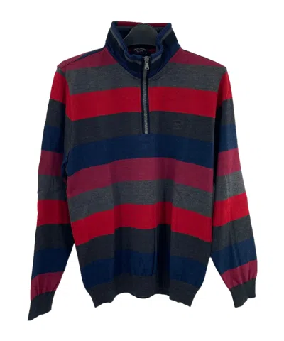 PAUL & SHARK STRIPED LONG-SLEEVED SWEATER