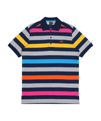 PAUL & SHARK STRIPED SHORT-SLEEVED POLO SHIRT