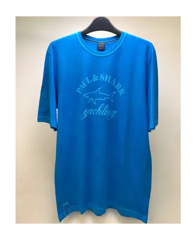 PAUL & SHARK T-SHIRT WITH ROUND NECK AND SHORT SLEEVES LOGO