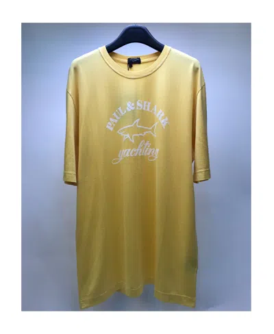 PAUL & SHARK T-SHIRT WITH ROUND NECK AND SHORT SLEEVES LOGO