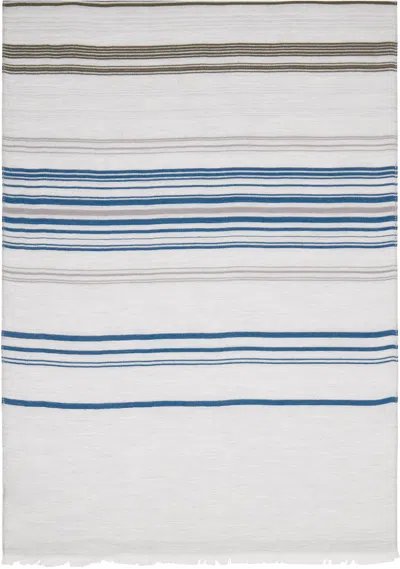PAUL SMITH GRAY THIN STRIPE SCARF