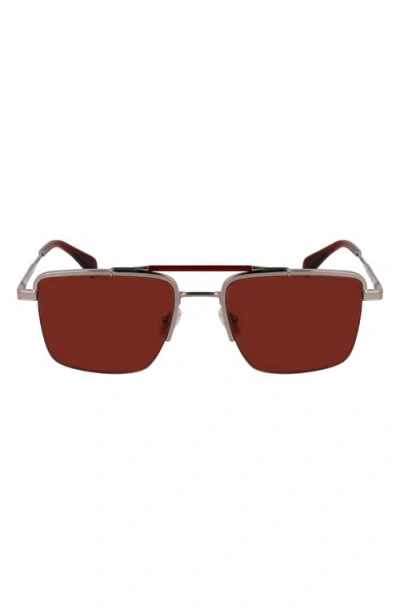 PAUL SMITH PAUL SMITH LANDOR 55MM RECTANGULAR SUNGLASSES