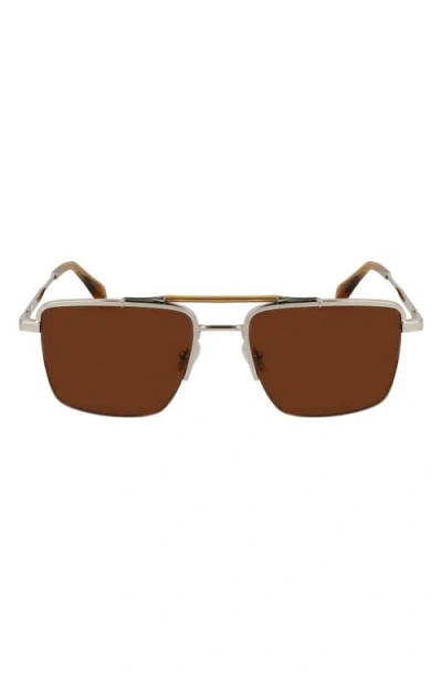 PAUL SMITH PAUL SMITH LANDOR 55MM RECTANGULAR SUNGLASSES