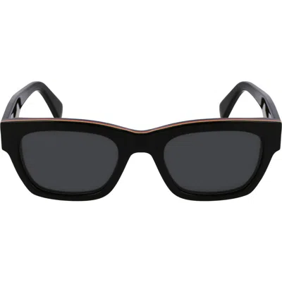 PAUL SMITH PAUL SMITH LOXHAM 52MM MODIFIED RECTANGULAR SUNGLASSES