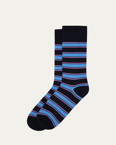 PAUL SMITH MEN'S MADISON STRIPE CREW SOCKS