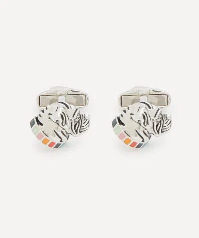 PAUL SMITH PAUL SMITH MENS ARTIST STRIPE DOG CUFFLINKS