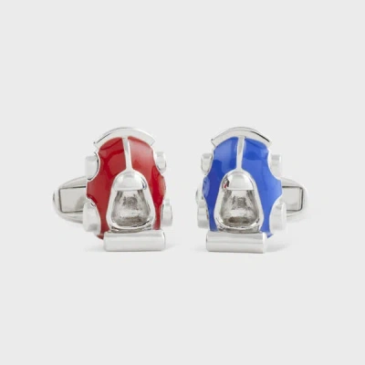 PAUL SMITH 'RACING CAR' CUFFLINKS MULTICOLOUR