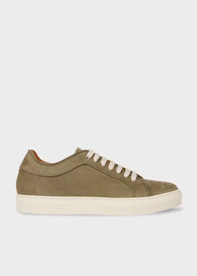 PAUL SMITH SAGE GREEN NUBUCK 'BASSO' TRAINERS