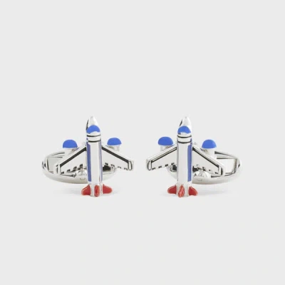 PAUL SMITH SILVER 'AEROPLANE' CUFFLINKS