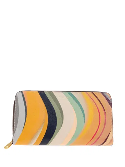 PAUL SMITH SWIRL-PATTERN ZIP-AROUND WALLET
