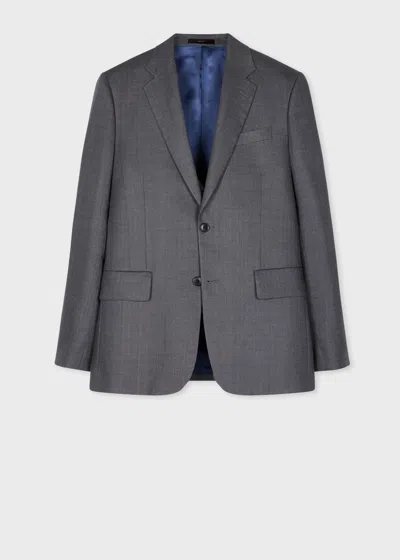 PAUL SMITH THE BRIERLEY - GREY LINEN AND WOOL-BLEND TWILL BLAZER