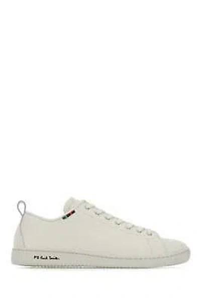 PAUL SMITH PAUL SMITH WHITE LEATHER MIYATA SNEAKERS