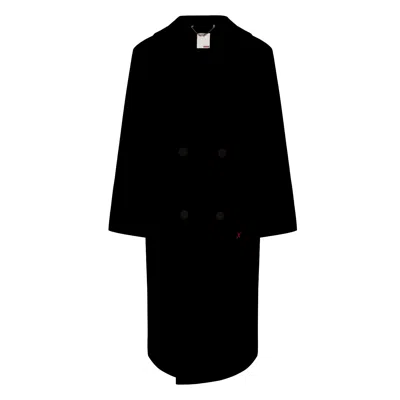 PCFG MEN'S WOOL LONG COAT - BLACK