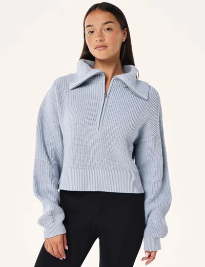 P.E NATION WOMEN'S HIGH SEASON ZIP NECK KNIT