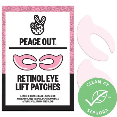 PEACE OUT RETINOL 360° EYE LIFT PATCHES TO LIFT, FIRM AND REVITALIZE EYES 5 PAIRS / PACK