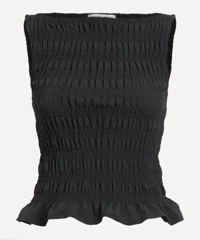 PEACHY DEN PEACHY DEN WOMEN'S DEBA ONYX SHIRRED TOP