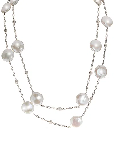 PEARLS IMPERIAL SILVER 14-15MM PEARL 40IN NECKLACE