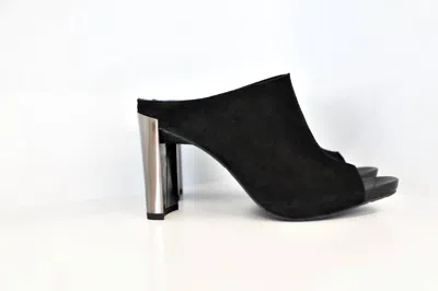 PEDRO GARCIA NOBBY OPEN TOE MULE IN BLACK