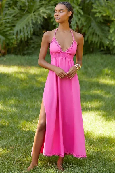 PEIXOTO ZOE HALTER MIDI DRESS