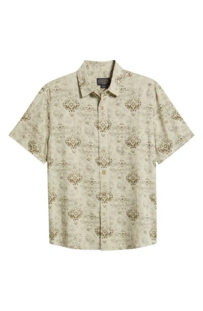 PENDLETON PENDLETON DAWSON LINEN BLEND BUTTON-UP SHIRT