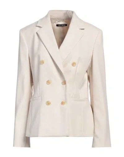 PENNYBLACK PENNYBLACK WOMAN BLAZER CREAM SIZE 8 POLYESTER, VISCOSE, ELASTANE