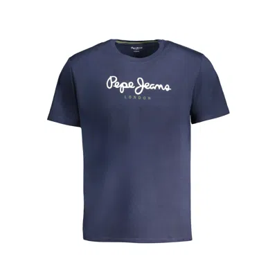 PEPE JEANS BLUE COTTON T-SHIRT