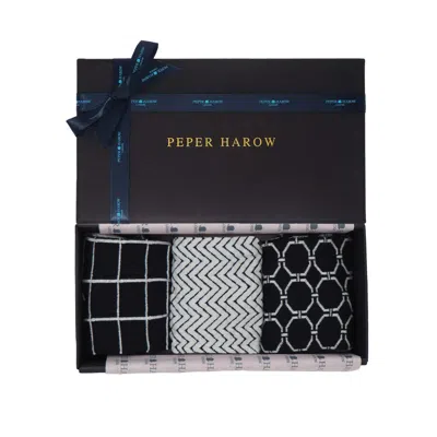 PEPER HAROW - MADE IN ENGLAND BLACK / WHITE MONOCHROME LADIES GIFT BOX