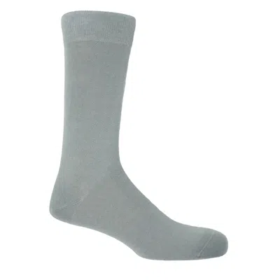 PEPER HAROW - MADE IN ENGLAND GREY CLOUD CLASSIC MEN'S SOCKS