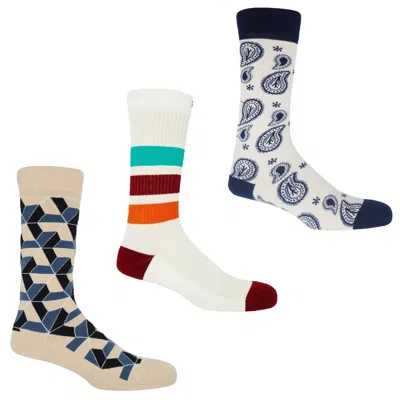 PEPER HAROW - MADE IN ENGLAND MEN'S NEUTRALS MEN’S ORGANIC SOCKS BUNDLE – BEIGE