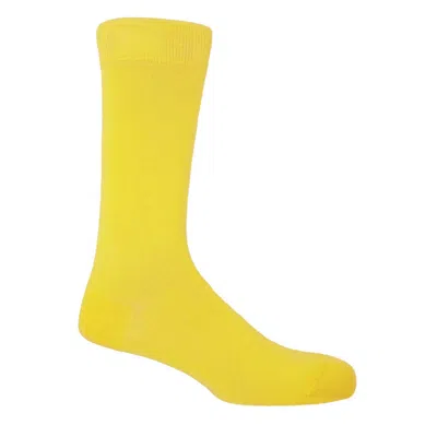 PEPER HAROW - MADE IN ENGLAND YELLOW / ORANGE SUNSHINE CLASSIC MEN'S SOCKS