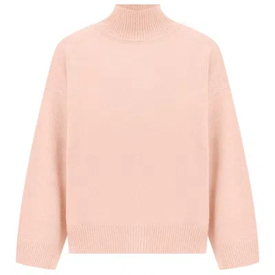 PERALUNA WOMEN'S ORANGE MACUMBA FUNNEL NECK WIDE SLEEVE PULLOVER - ORIENTAL PINK