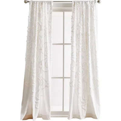 PERI HOME PERI HOME GATES SET OF 2 TUFTED CHENILLE CURTAIN PANELS