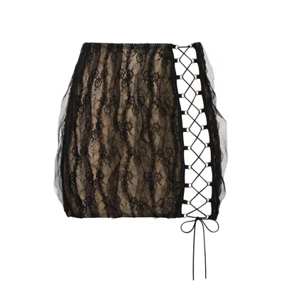 PERILLA WOMEN'S BLACK PALERMO SKIRT