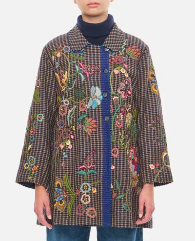 PÉRO EMBROIDERED DOUBLE FACE JACKET