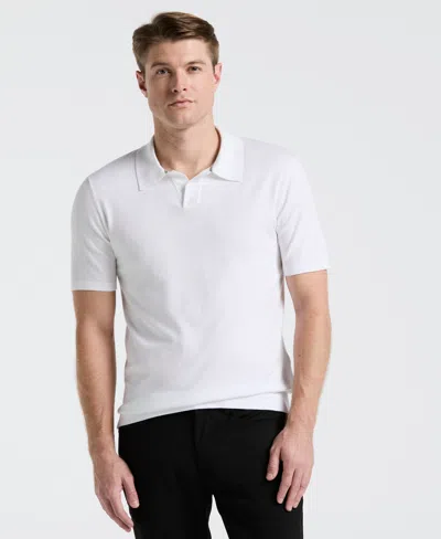 PERRY ELLIS MEN'S TECH KNIT OPEN COLLAR SWEATER POLO