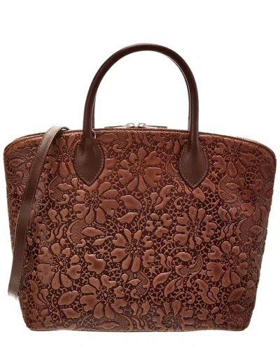 PERSAMAN NEW YORK ALEXANDRIA LEATHER TOTE