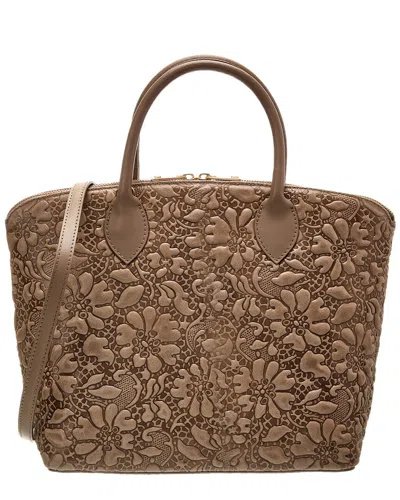 PERSAMAN NEW YORK ALEXANDRIA LEATHER TOTE