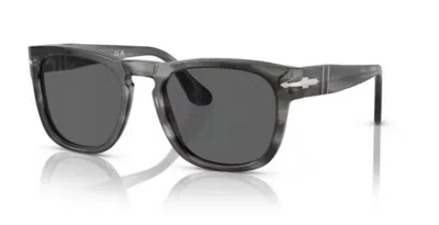 PERSOL PERSOL 0PO3333S ELIO 1192B1 STRIPED GREY/DARK GREY SQUARE 54MM MEN'S SUNGLASSES