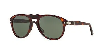 PERSOL PERSOL PO 0649 HAVANA/GREY GREEN 52/20/135 UNISEX SUNGLASSES