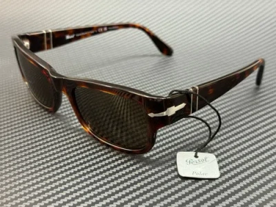 PERSOL PERSOL PO3326S 24 57 BROWN HAVANA POLARIZED MEN'S 54 MM SUNGLASSES