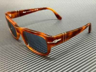 PERSOL PERSOL PO3326S 96 56 TERRA DI SIENA BLUE MEN'S 54 MM SUNGLASSES